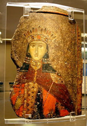„Св. Екатерина“, икона от 14. век, Византийски музей в Атина