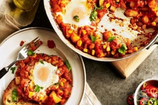 Онлайн вестник Струма - Кухня - Фермерски яйца (по мексикански)